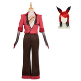 Hazbin Hotel Season 2 Alastor Red Black Outfit Cosplay Costume Outfits Halloween Carnival Suit