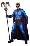 Skeletor Blue Jumpsuit Cosplay Costume Outfit Halloween Carnival Suit