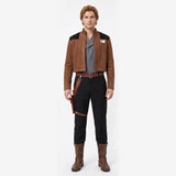 Han Solo Brown Coat Outfit Cosplay Costume Outfit Halloween Carnival Suit