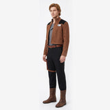 Han Solo Brown Coat Outfit Cosplay Costume Outfit Halloween Carnival Suit