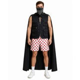 Dungeon Crawler Carl Carl Black Vest and Polka Dot Shorts Cosplay Costume Outfit Halloween Carnival Suit