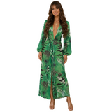 Off Campus Allie Haye Women Green Dress Cosplay Costume Outfit Halloween Carnival Suit