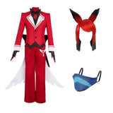 Hazbin Hotel 2025 Season 2 Alastor Red Outfit Cosplay Costume Outfits Halloween Carnival Suit