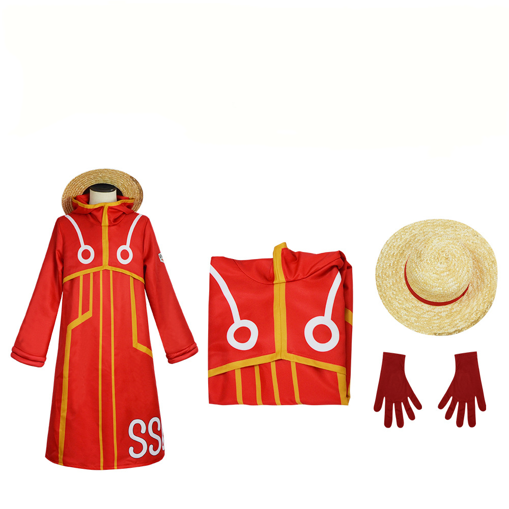 Anime One Piece Monkey D. Luffy Cosplay Costume Outfits Uniform Halloween  Carnival Suit