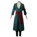 Anime One Piece Roronoa Zoro Kids Children Green Outfits Halloween Carnival Cosplay Costume