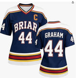 Off Campus Briar University Garrett Graham Hockey Jersey Cosplay Costume Outfit Halloween Carnival Suit