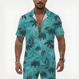 GTA Tommy Green Hawaiian Shirt Cosplay Costume Outfit Halloween Carnival Suit