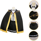 The Magical Journey of the Wand and Sword Colette Loire Women Black Outfit Cosplay Costume Outfit Halloween Carnival Suit