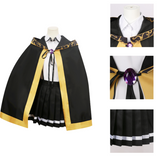 The Magical Journey of the Wand and Sword Colette Loire Women Black Outfit Cosplay Costume Outfit Halloween Carnival Suit