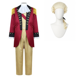 President George Washington Red Outfit Cosplay Costume Outfit Halloween Carnival Suit