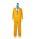 Beetlejuice 1989 Bob Shrinker Yellow Suit Cosplay Costume Outfits Halloween Carnival Suit