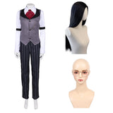 Hazbin Hotel 2025 Season 2 Sir Pentious Pendleton Human Grey Outfit Cosplay Costume Outfits Halloween Carnival Suit