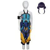 KPop Demon Hunters Zoey Kids Children Blue Suit Cosplay Costume Outfits Halloween Carnival Suit