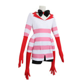 TV Hazbin Hotel Angel Dust Four Arms Pink Outfit Cosplay Costume Outfits Halloween Carnival Suit