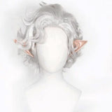 Game Baldur's Gate 3 Cosplay Silver Curls Wig And Ear Cosplay Costume Accesories Halloween Carnival Prop