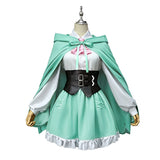 Season 4 Ram Women Green Outfit with Cape Cosplay Costume Outfit Halloween Carnival Suit