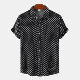 Movie Road House 2024 John Dalton Black Polka Dots Button Front Shirt Cosplay Costume Outfits Halloween Carnival Suit