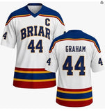 Off Campus Briar University Garrett Graham Hockey Jersey Cosplay Costume Outfit Halloween Carnival Suit