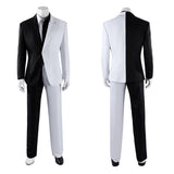 Absolute Two-Face Two-Face Black and White Suit Cosplay Costume Outfit Halloween Carnival Suit