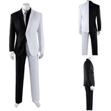 Absolute Two-Face Two-Face Black and White Suit Cosplay Costume Outfit Halloween Carnival Suit