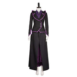 Agatha All Along Agatha Women Black Purple Witch Outfit Cosplay Costume Outfits Halloween Carnival Suit