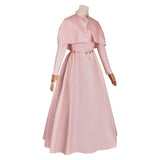 Agatha All Along Lilia Calderu Women Pink Dress Cosplay Costume Outfits Halloween Carnival Suit