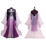 Agatha: Darkhold Diaries Agatha Harkness Women Purple Dress Cosplay Costume Outfit Halloween Carnival Suit