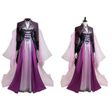 Agatha: Darkhold Diaries Agatha Harkness Women Purple Dress Cosplay Costume Outfit Halloween Carnival Suit