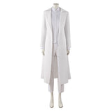 Alien Stage Ivan White Trench Coat Set Cosplay Costume Outfit Halloween Carnival Suit