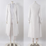 Alien Stage Ivan White Trench Coat Set Cosplay Costume Outfit Halloween Carnival Suit
