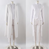 Alien Stage Ivan White Trench Coat Set Cosplay Costume Outfit Halloween Carnival Suit