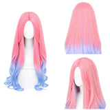Alien Stage MIZi Pink and Blue Cosplay Wig Heat Resistant Synthetic Hair Carnival Halloween Party Props