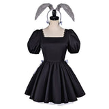 Alien Stage Sua Black Bunny Girl Dress Cosplay Costume Outfit Halloween Carnival Suit