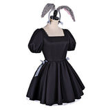 Alien Stage Sua Black Bunny Girl Dress Cosplay Costume Outfit Halloween Carnival Suit