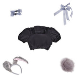 Alien Stage Sua Black Bunny Girl Dress Cosplay Costume Outfit Halloween Carnival Suit