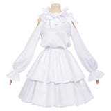 Alien Stage Sua Childhood Women White Dress Cosplay Costume Outfit Halloween Carnival Suit