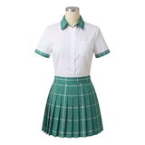 Alien Stage Sua White and Green Pleated Skirt Cosplay Costume Outfit Halloween Carnival Suit