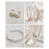 Alien Stage Sua Women White Dress Cosplay Costume Outfit Halloween Carnival Suit