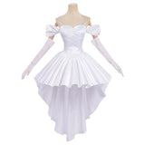 Alien Stage Sua Women White Wedding Dress Cosplay Costume Outfit Halloween Carnival Suit
