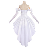 Alien Stage Sua Women White Wedding Dress Cosplay Costume Outfit Halloween Carnival Suit