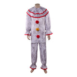 American Horror Story 13 Twisty Clown Gray Outfit Cosplay Costume Outfit Halloween Carnival Suit