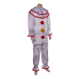 American Horror Story 13 Twisty Clown Gray Outfit Cosplay Costume Outfit Halloween Carnival Suit