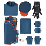 Andor Season 2 Syril Karn Blue Uniform Outfit Cosplay Costume Outfits Halloween Carnival Suit