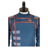 Andor Season 2 Syril Karn Blue Uniform Outfit Cosplay Costume Outfits Halloween Carnival Suit