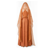 Andor Women Orange Dress Cosplay Costume Outfit Halloween Carnival Suit