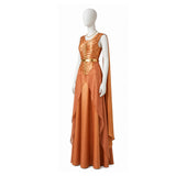 Andor Women Orange Dress Cosplay Costume Outfit Halloween Carnival Suit