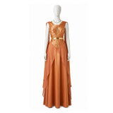 Andor Women Orange Dress Cosplay Costume Outfit Halloween Carnival Suit