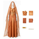 Andor Women Orange Dress Cosplay Costume Outfit Halloween Carnival Suit
