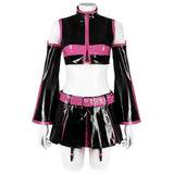 Anime 2.5 Dimensional Seduction Mikari Tachibana Women Black Pink Dress Set Cosplay Costume
