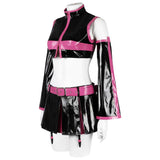 Anime 2.5 Dimensional Seduction Mikari Tachibana Women Black Pink Dress Set Cosplay Costume